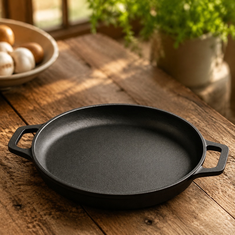 Dosa Pan Iron - Heavy-Duty Cast Iron Fry Pan with
