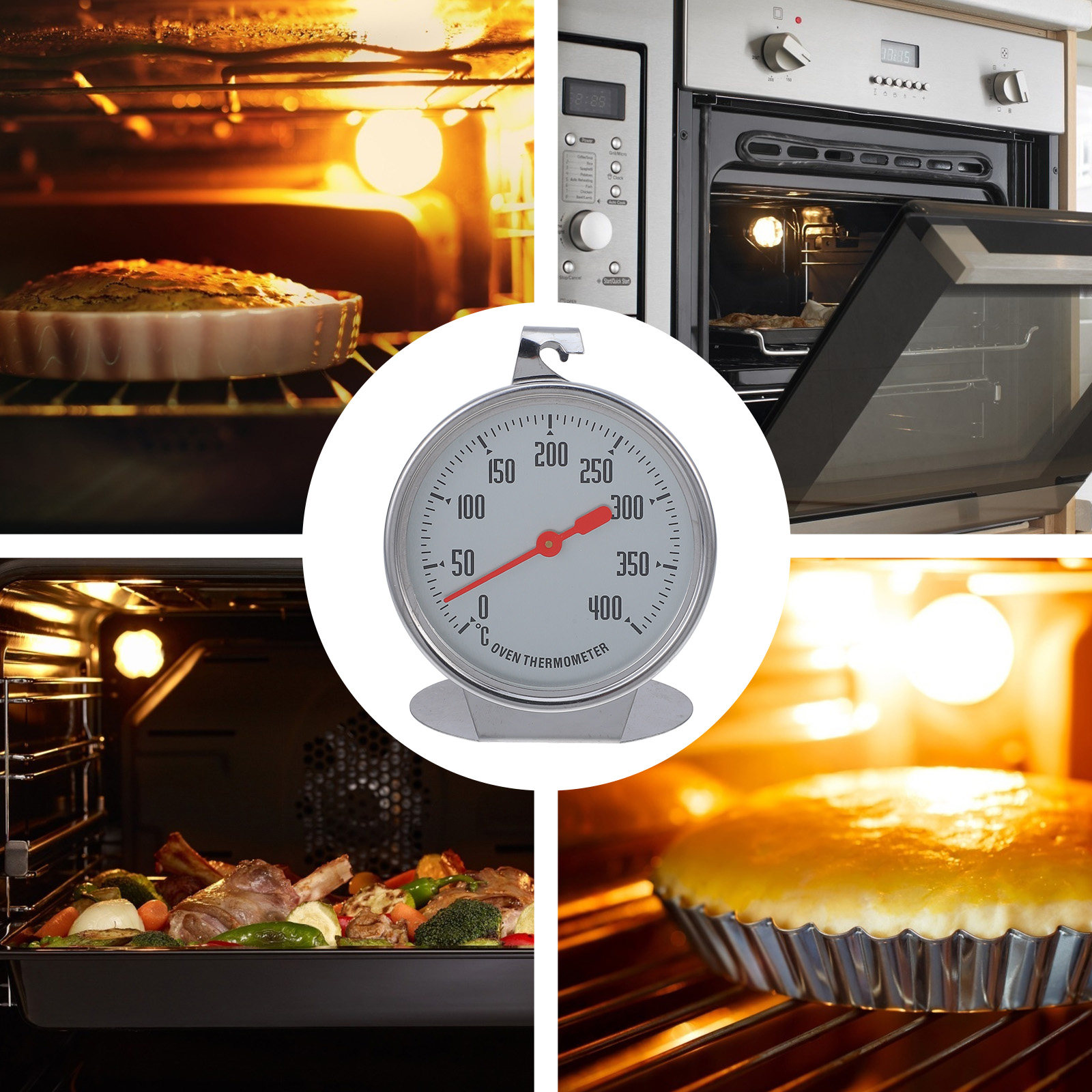 Oven Thermometer Large Dial St - Home Cooking Reading 评论和价格