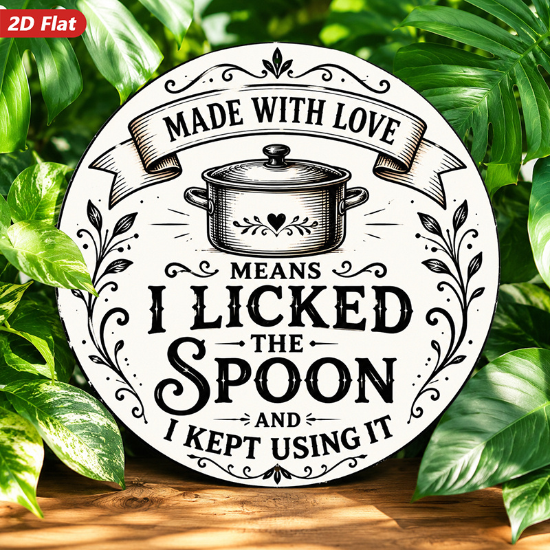 2D Flat, 1pc Cooking Quote Hum - Home Made Cooking Quotes 评论和价格