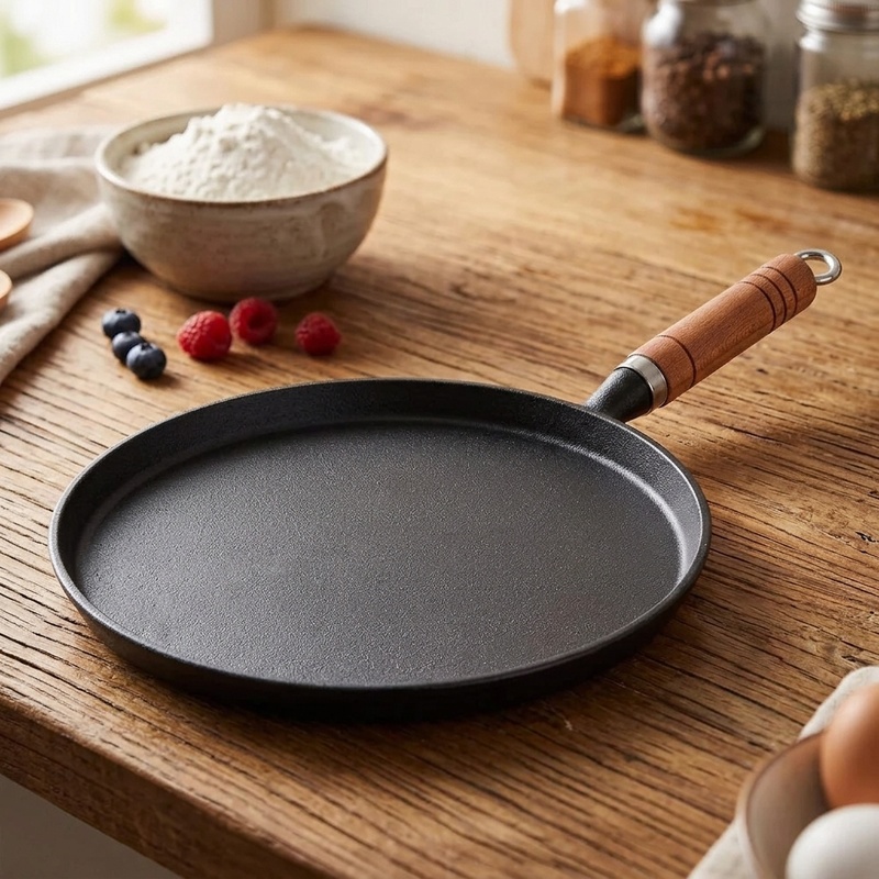 20/23/26cm Cast Iron Frying Pa - Dosa Pan Iron 评论和价格
