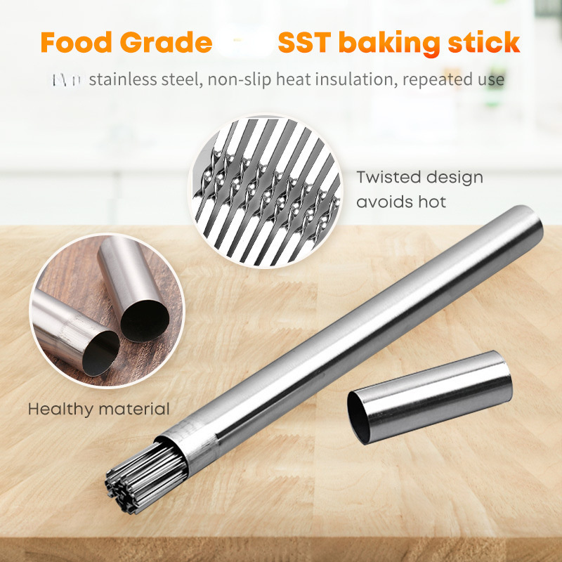 Stainless Steel Barbecue Skewe - Dosa Pan Iron 评论和价格