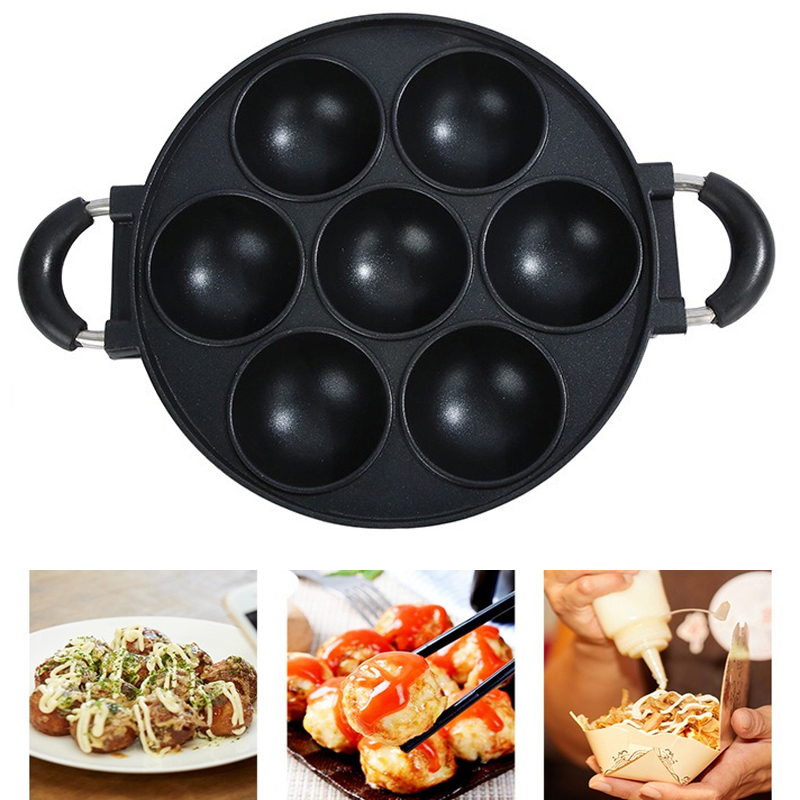7 Hole Cake Cooking Pan Cast I - Dosa Pan Iron 评论和价格