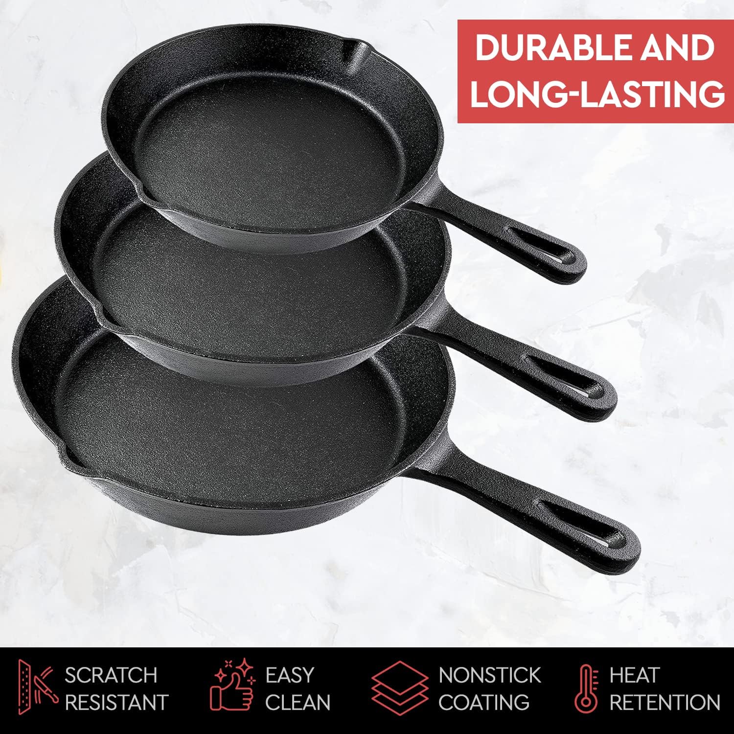 14/16/20cm Cast Iron Frying Pa - Dosa Pan Iron 评论和价格